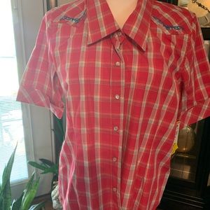 Bit and Bridle ladies western ss shirt